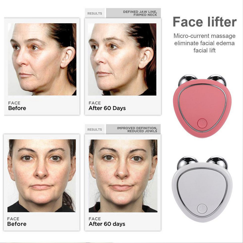 Aparat de masaj EMS Microcurrent Face Lift Machine Roller Strângere Beauty Remover Încărcare Întinerire piele antirid
