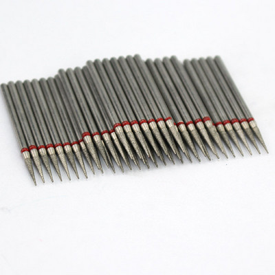 50 buc/pachet Seturi de burghie rotative pentru unghii cu diamante Freze electrice pentru manichiură Accesoriu pentru curățarea unghiilor Îndepărtarea pielii moarte