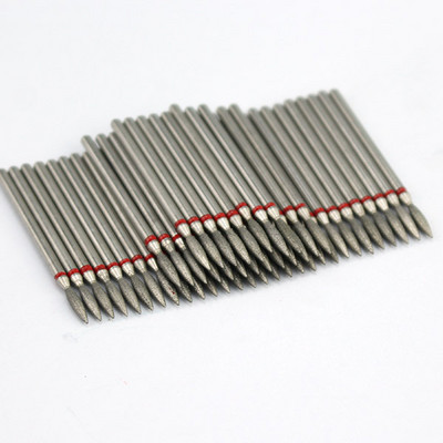 50 buc/pachet Seturi de burghie rotative pentru unghii cu diamante Freze electrice pentru manichiură Accesoriu pentru curățarea unghiilor Îndepărtarea pielii moarte