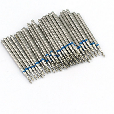 50 buc/pachet Seturi de burghie rotative pentru unghii cu diamante Freze electrice pentru manichiură Accesoriu pentru curățarea unghiilor Îndepărtarea pielii moarte