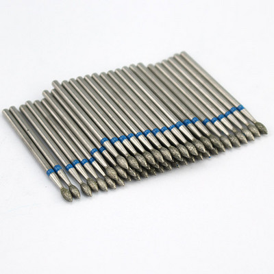 50 buc/pachet Seturi de burghie rotative pentru unghii cu diamante Freze electrice pentru manichiură Accesoriu pentru curățarea unghiilor Îndepărtarea pielii moarte