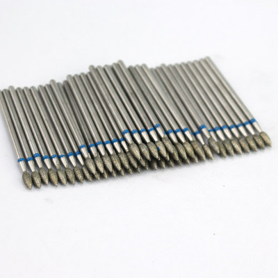 50 buc/pachet Seturi de burghie rotative pentru unghii cu diamante Freze electrice pentru manichiură Accesoriu pentru curățarea unghiilor Îndepărtarea pielii moarte