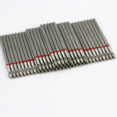 50 buc/pachet Seturi de burghie rotative pentru unghii cu diamante Freze electrice pentru manichiură Accesoriu pentru curățarea unghiilor Îndepărtarea pielii moarte