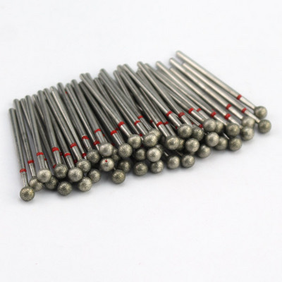 50 buc/pachet Seturi de burghie rotative pentru unghii cu diamante Freze electrice pentru manichiură Accesoriu pentru curățarea unghiilor Îndepărtarea pielii moarte