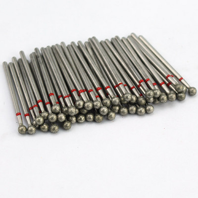 50 buc/pachet Seturi de burghie rotative pentru unghii cu diamante Freze electrice pentru manichiură Accesoriu pentru curățarea unghiilor Îndepărtarea pielii moarte