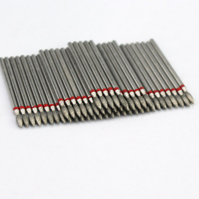 50 buc/pachet Seturi de burghie rotative pentru unghii cu diamante Freze electrice pentru manichiură Accesoriu pentru curățarea unghiilor Îndepărtarea pielii moarte