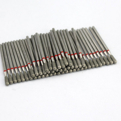 50 buc/pachet Seturi de burghie rotative pentru unghii cu diamante Freze electrice pentru manichiură Accesoriu pentru curățarea unghiilor Îndepărtarea pielii moarte