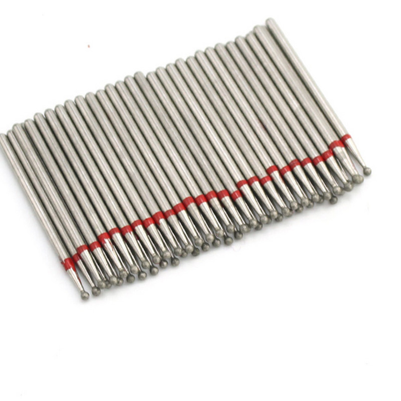 50 buc/pachet Seturi de burghie rotative pentru unghii cu diamante Freze electrice pentru manichiură Accesoriu pentru curățarea unghiilor Îndepărtarea pielii moarte