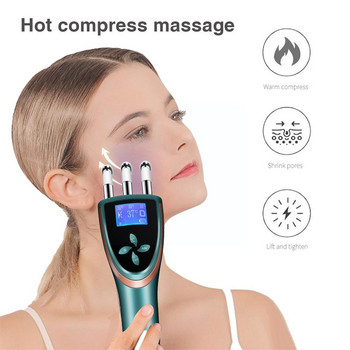 Συσκευή μαγνητικής απόξεσης EMS Micro Current Warm 36-53 Meridian Care Magnetic Therapy Instrume Comb Beauty Massage Vibration D8P8