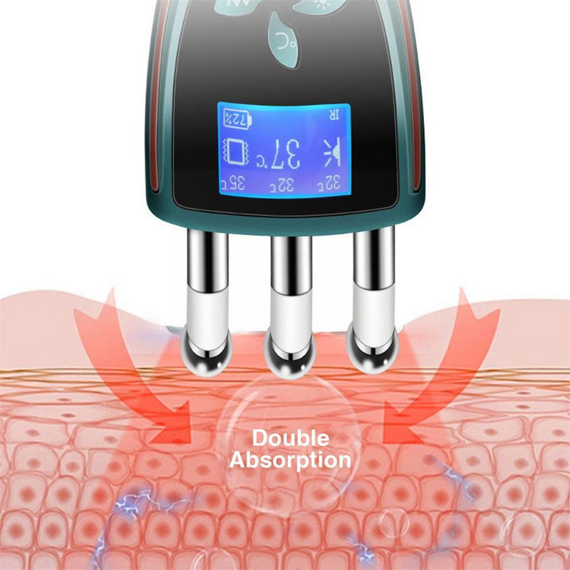 Dispozitiv de răzuit magnetic EMS Micro Current Warm 36-53 Meridian Care Terapie magnetică Instrume Pieptene Frumusețe Masaj Vibrație D8P8