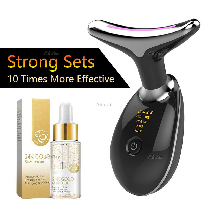 Dispozitive de lifting facial 9 în 1 EMS RF Microcurent pentru întinerirea pielii Masaj facial Terapie cu lumină Aparat anti-îmbătrânire de înfrumusețare a ridurilor