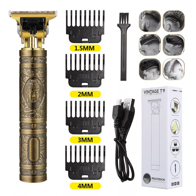 T9 Aparat za šišanje Profesionalni električni brijač Aparat za šišanje Aparat za šišanje 0 mm muški USB punjivi trimer za muškarce