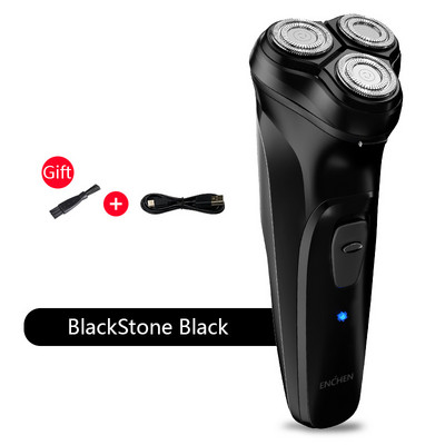 ENCHEN BlackStone elektromos arcborotva férfiaknak 3D úszó pengéjű, mosható USB újratölthető borotvaszakállgép