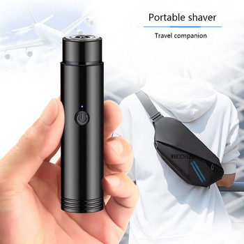Мини електрическа самобръсначка за мъже Преносима електрическа самобръсначка Нож за брада USB зареждане Мъжки самобръсначки Бръснач за лице и тяло Машина за бръснене