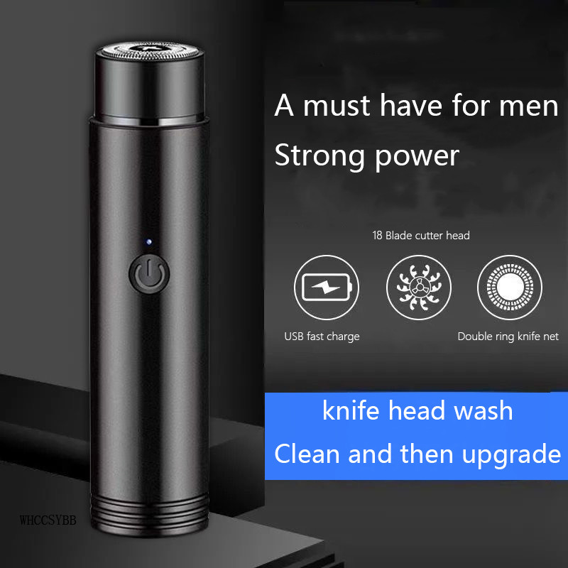 Mini električni brijač za muškarce Prijenosni električni brijač Nož za bradu USB punjenje Muški aparati za brijanje Lice Tijelo Brijač Stroj za brijanje