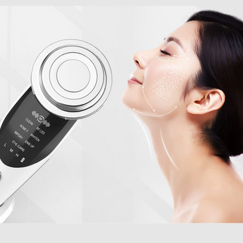 Μηχανή ανύψωσης προσώπου 7 σε 1 Microcurrent Skin Rejuvenation Facial Massager Light Therapy Anti Aging Wrinkle Beauty συσκευή