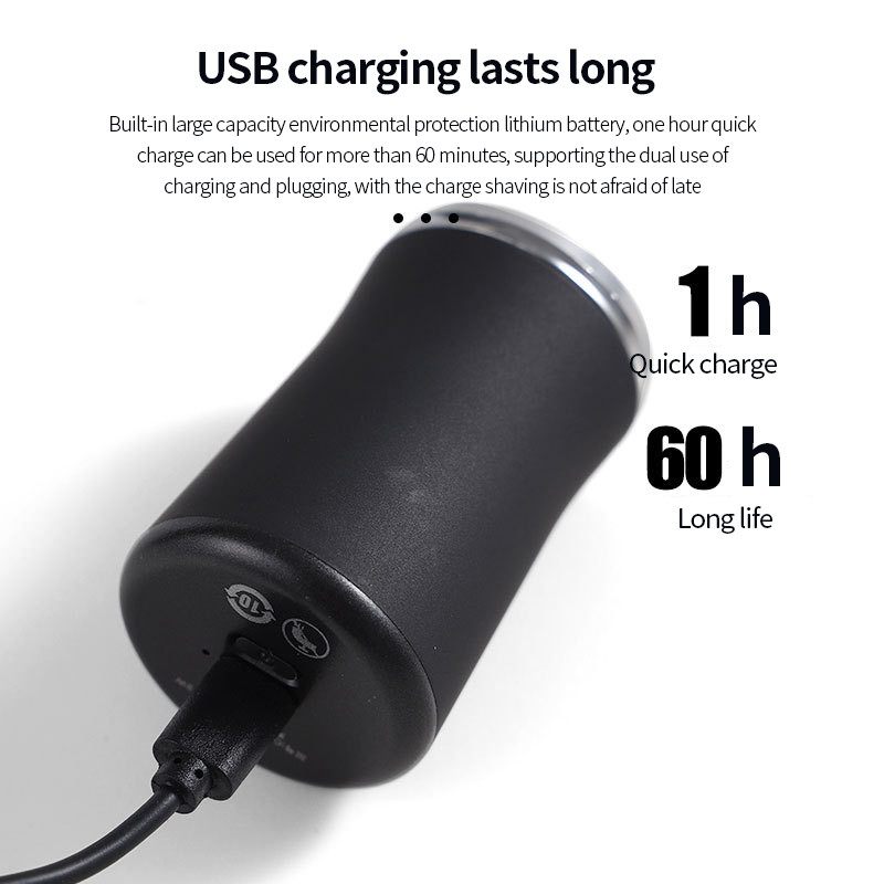 Kis modern borotva elektromos férfi mini utazási hordozható szakállkés, mosható barátborotva