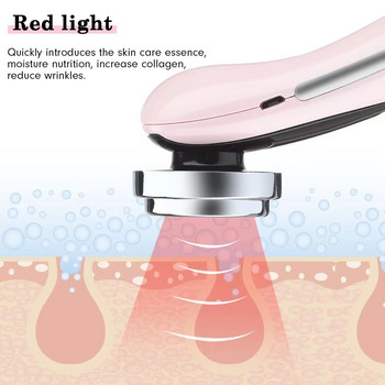 4 σε 1 Συσκευή ομορφιάς Face Eye Care Facial Lift Red & Blue Light Therapy Skin Rejuvenation Αντιρυτιδικό μασάζ καθαρισμού προσώπου