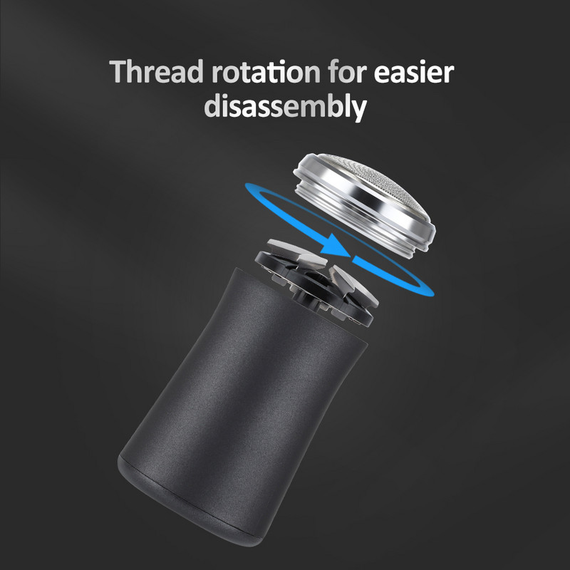 Mini USB barzdaskutė Vyriška įkraunama nešiojama skutimosi mašina Vyriška elektrinė žoliapjovė Vyriška barzda Asmens priežiūros prietaisai Pradžia