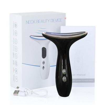Nyak-arcmasszírozók Anti Wrinkle Lifting 3 Colors Led Photon Therapy Skin Tighten Reduce Double Chin Beauty Device Bőrápolás