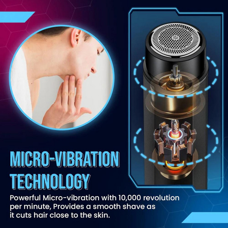 Mini električni brijač za muškarce Prijenosni električni brijač Nož za bradu USB punjenje Muški aparati za brijanje Lice Tijelo Brijač Stroj za brijanje