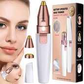 NOVÝ 2 v 1 elektrický zastrihávač obočia pre ženy, odstraňovač chĺpkov na tele, bikiny, bezbolestný holiaci strojček na nos, epilátor na tvár, nabíjateľný