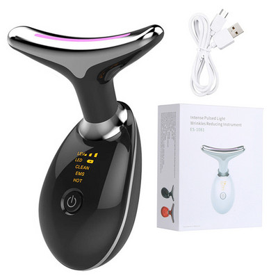 Neck Face Beauty Device 3 Color LED Photon Therapy Skin Tighten Reduce Double Chin Anti Wrinkle Neck Lift arcbőrápoló eszközök