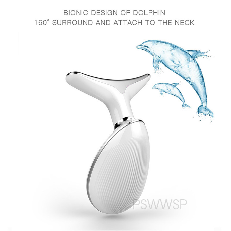 Neck Face Beauty Device 3 Color LED Photon Therapy Skin Tighten Reduce Double Chin Anti Wrinkle Neck Lift arcbőrápoló eszközök
