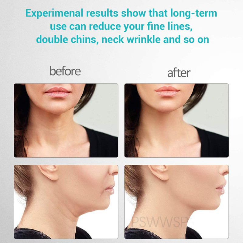Neck Face Beauty Device 3 Color LED Photon Therapy Skin Tighten Reduce Double Chin Anti Wrinkle Neck Lift arcbőrápoló eszközök