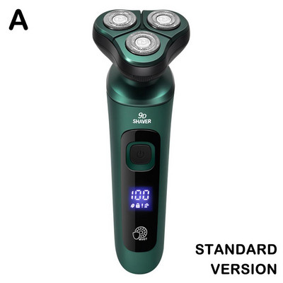 4-ühes elektriline pardel LCD-ekraaniga digitaalne ekraan, kolme noaga USB-pesemisseade, laetav habe, multifunktsionaalne ujuk P8q8