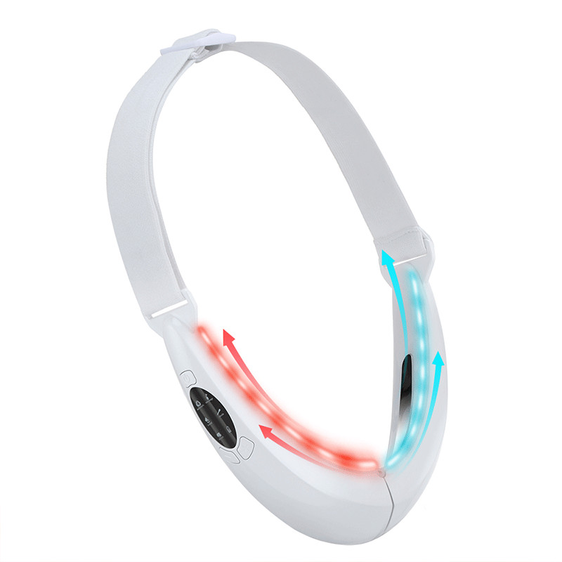 EMS Facial Lifting Device LED Photon Therapy V arc karcsúsító vibrációs masszírozó dupla álla V vonal emelő öv cellulit eszköz