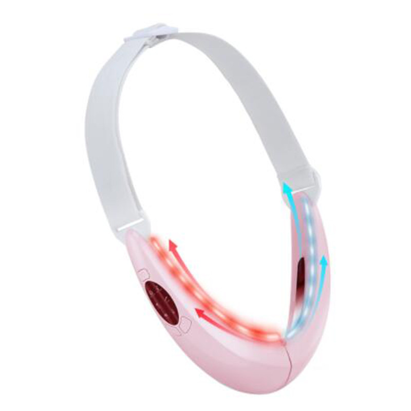 EMS Facial Lifting Device LED Photon Therapy V arc karcsúsító vibrációs masszírozó dupla álla V vonal emelő öv cellulit eszköz