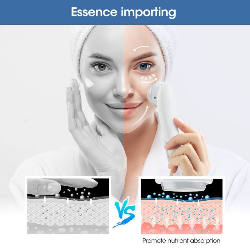 Rádiófrekvenciás LED Bőrfiatalító Beauty Device EMS Tighten Lifting arcfeszesítő masszírozó ránctalanító arctisztító ápoló eszköz