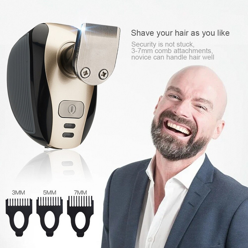 Aparat de ras electric 5 în 1 4D pentru bărbați, reîncărcabil, 5 capete plutitoare, barbă, nas, urechi, mașină de tuns păr, aparat de ras, perie facială