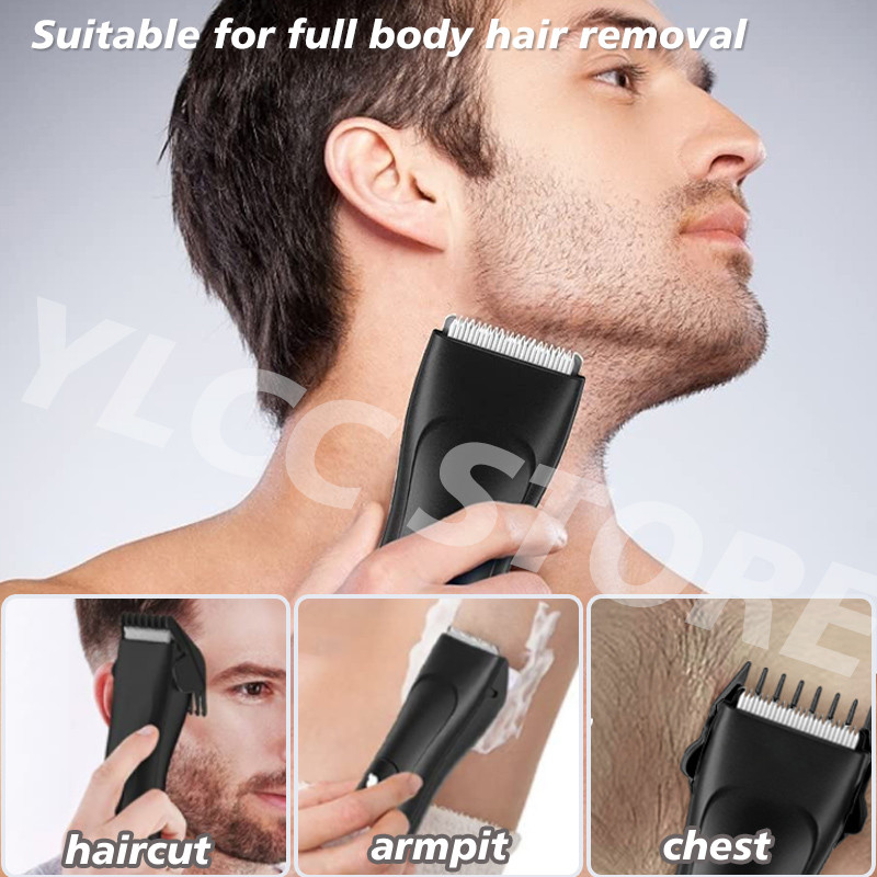 Afișaj LED Aparat de tuns pubian electric pentru corp inghinal Trimmer rezistent la apă umedă și uscată Aparat de ras cu bile pentru igienă masculină pentru bărbați cu bază