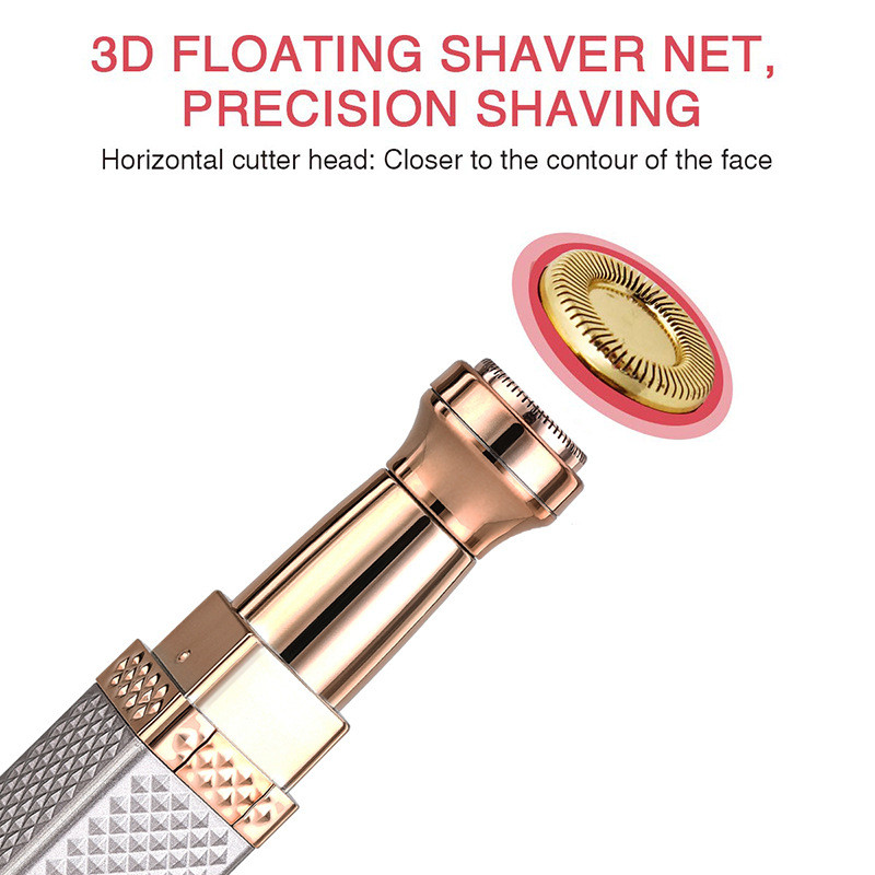 2-ühes epilaator Näo karvade eemaldamiseks mõeldud huulepulga pardel Elektriline kulmutrimmer naiste karvade eemaldaja USB laadimisega minipardel Epilaator