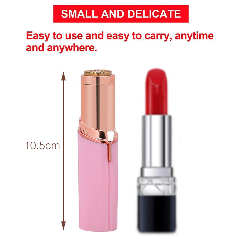 Elektriskais uzacu epilators lūpu krāsa uzacu trimmeris uzacu skuveklis, nesāpīgs grims uzacu sejas matu noņemšanai sievietēm