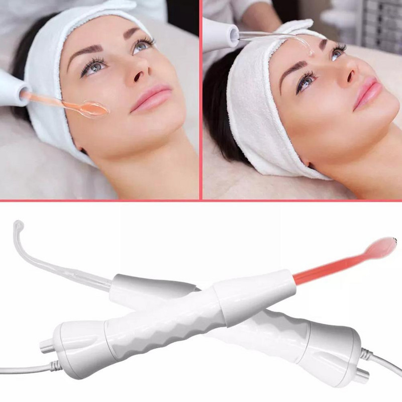 4u1 štapić s visokofrekventnom elektrodom s neonskom cijevi za elektroterapiju Instrument Stakleni alat Ozon Spa Remover Spot Acne Spot Home Beauty H1A3