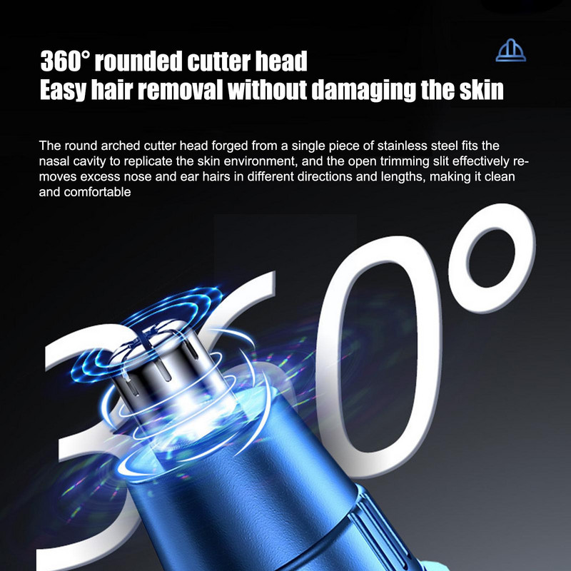 Elektromos orrszőrvágó férfiaknak orrszőr tisztító női orrszőr olló W8A8