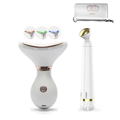 LED Photon Therapy Anti Wrinkle Beauty Device EMS Bőrfeszesítő Fiatalító Dupla állát csökkentő arcemelő szemmasszírozó