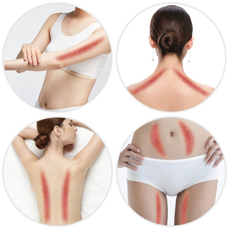 Arcmasszázs görgő Guasha Board Dupla fejek Jade Stone Face Lift Test Bőr Relaxáció Karcsúsítás Szépség Nyak Vékony Lift