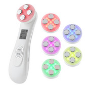 RF EMS Beauty Device Mikroáramú rádiófrekvenciás színes fényterápia IPL bőrfiatalító Face Lift öregedésgátló arcmasszírozó