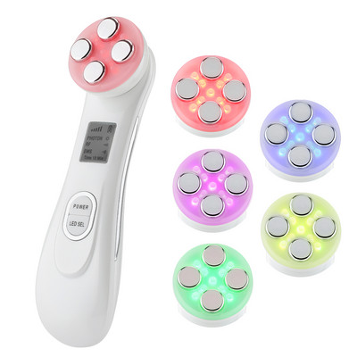 RF EMS Beauty Device Mikroáramú rádiófrekvenciás színes fényterápia IPL bőrfiatalító Face Lift öregedésgátló arcmasszírozó