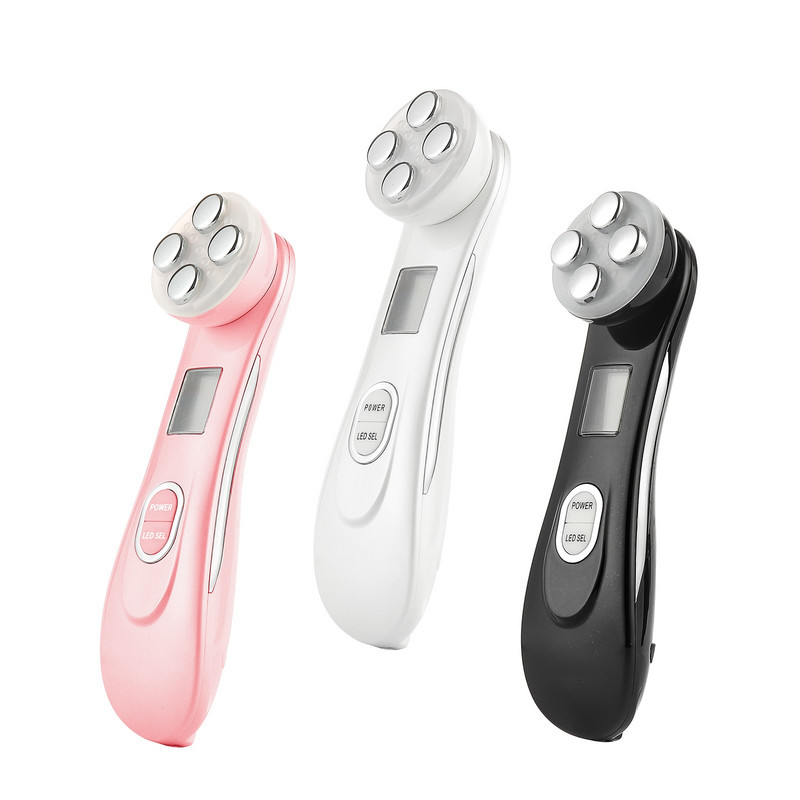 5-AZ 1-ben RF rádiófrekvenciás EMS elektroporációs LED Photon Beauty Device Skin Lifting Tighten Ránctalanító Bőrápoló Arcmasszírozó