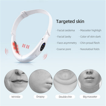 CkeyiN Ems V Line Face Lifting Slimmer Machine Face Lift Skin Tightening Shape V Double Chin Removal Cheek Lift Up Beauty Care