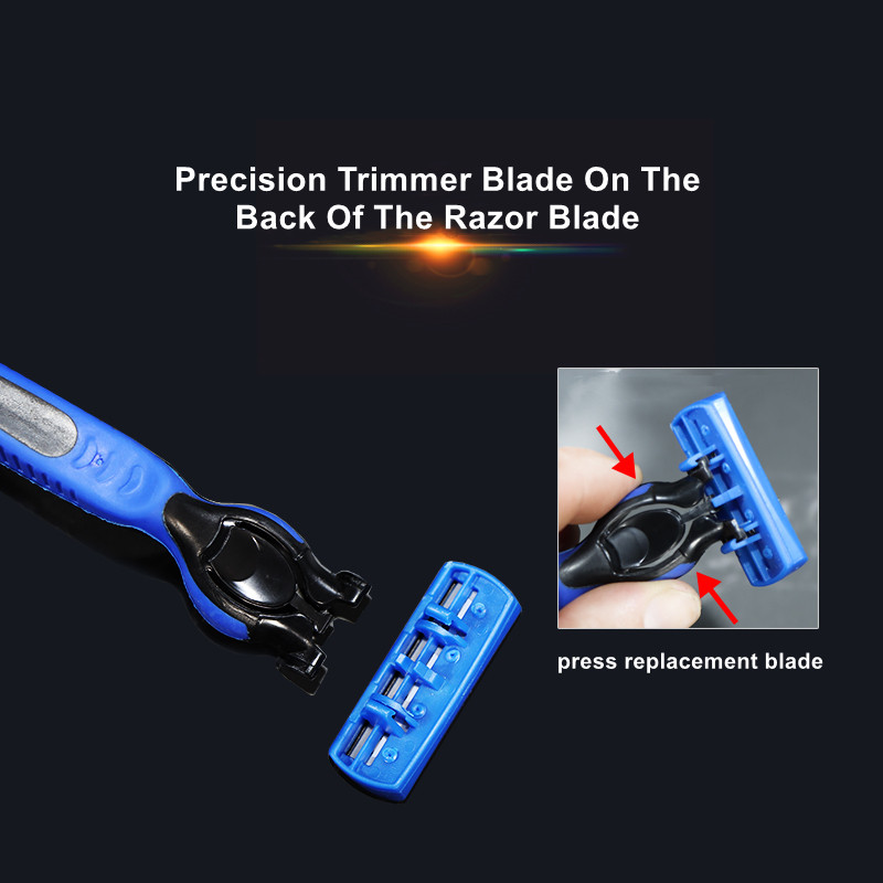 6-slojna oštrica Sigurnosna britva Fusion 6 Proglide ravni brijač za muškarce Ručni aparat za brijanje s oštricama Brijanje brade Shavette