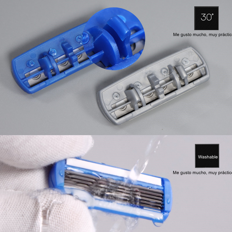 6-slojna oštrica Sigurnosna britva Fusion 6 Proglide ravni brijač za muškarce Ručni aparat za brijanje s oštricama Brijanje brade Shavette