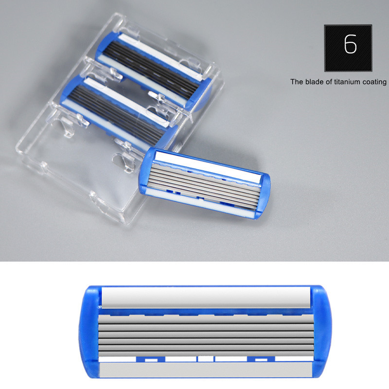 6-slojna oštrica Sigurnosna britva Fusion 6 Proglide ravni brijač za muškarce Ručni aparat za brijanje s oštricama Brijanje brade Shavette
