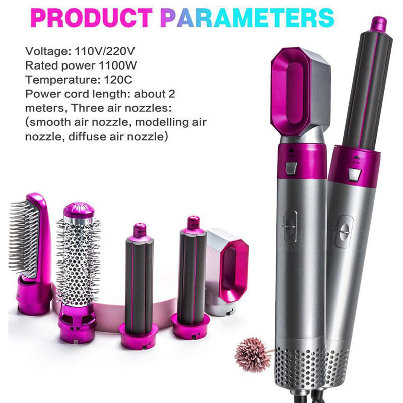 5 u 1 Četka za sušilo za kosu Profesionalno sušilo za kosu i četka za ravnanje Električni alat za oblikovanje kose Automatski uvijač za kosu Dropshipping