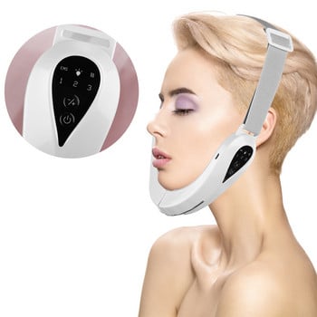 EMS Facial Massager V-Line Lift Up Ζώνη Κόκκινο μπλε φως Αδυνάτισμα προσώπου Δόνηση Συσκευή ανύψωσης προσώπου μασάζ Μείωση διπλού πηγουνιού